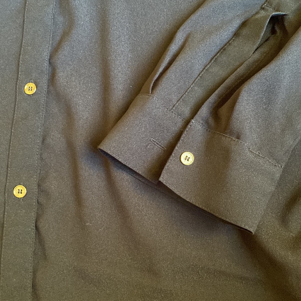 Calvin Klein Woman’s XL Long Sleeve Blouse, Black - Picture 5 of 5